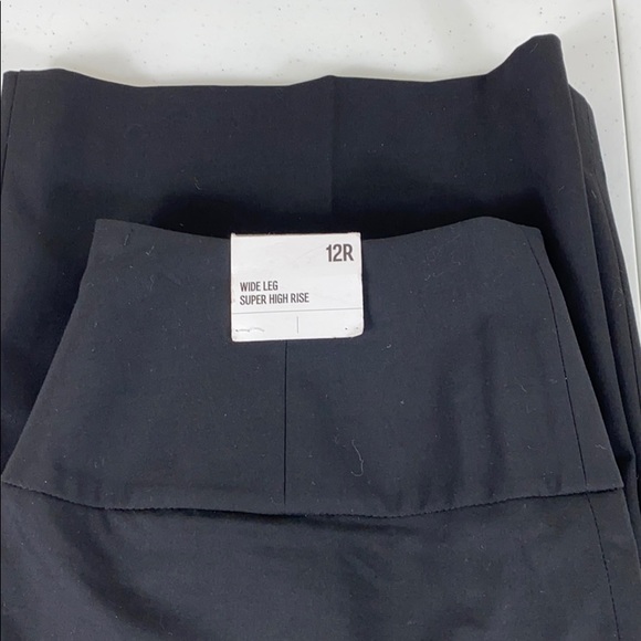 Express Super High Rise Wide Leg Crop Pant - Picture 3 of 7